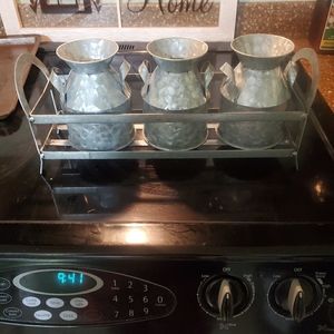 Farmhouse small galvanized organizer